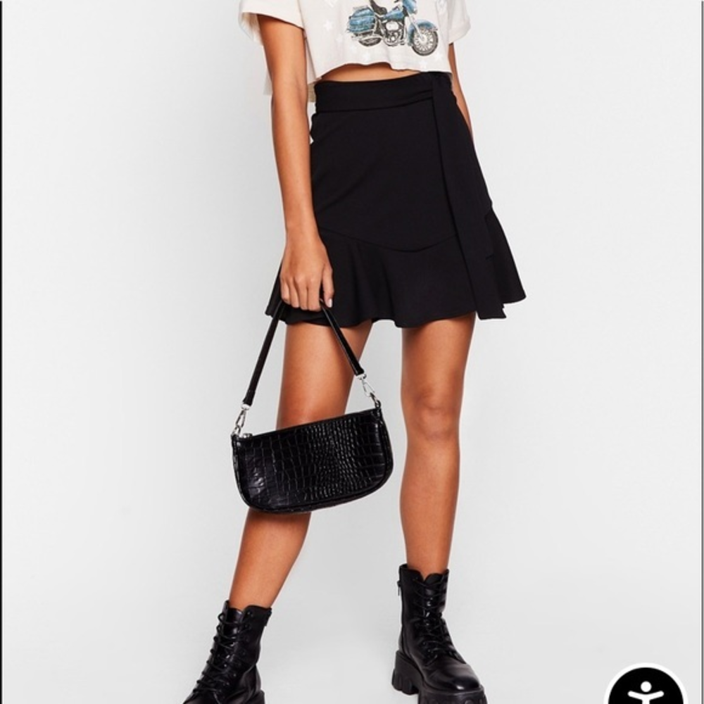 Nasty gal dance‎ drill dawn belted mini skirt